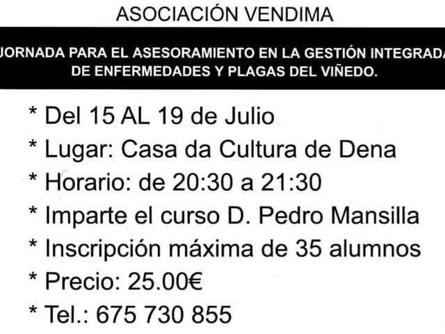 Jornadas para el asesoramiento en plagas del viñedo